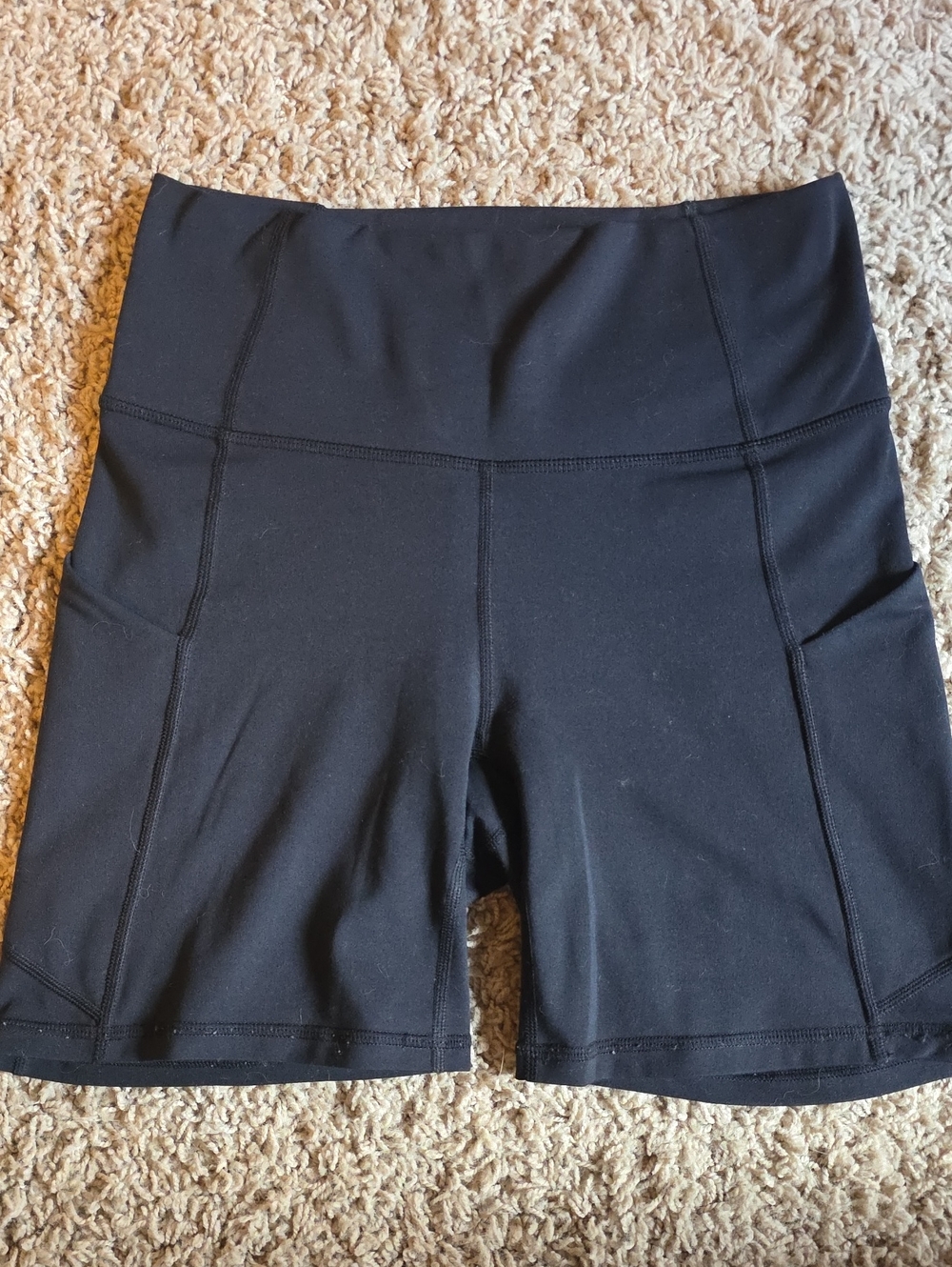Fabletics PureLuxe Black High-Rise Bike Shorts